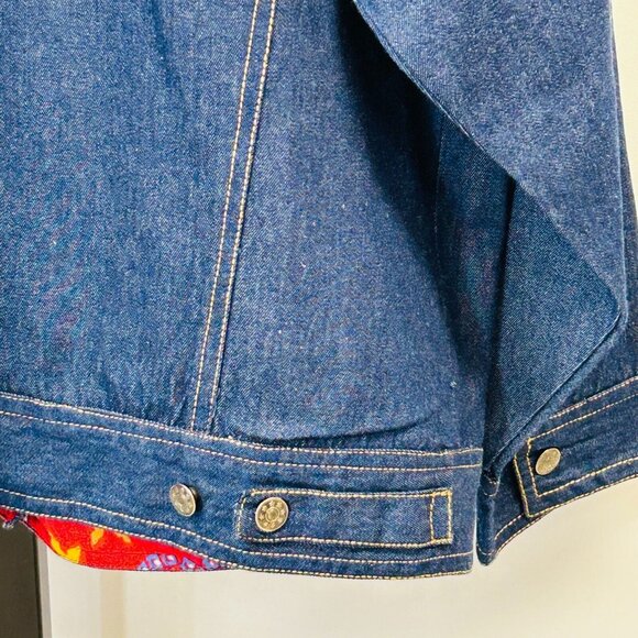 Rene Derhy Collection Denim Jacket & Sleeveless Top Set Size S Vintage - Picture 9 of 16